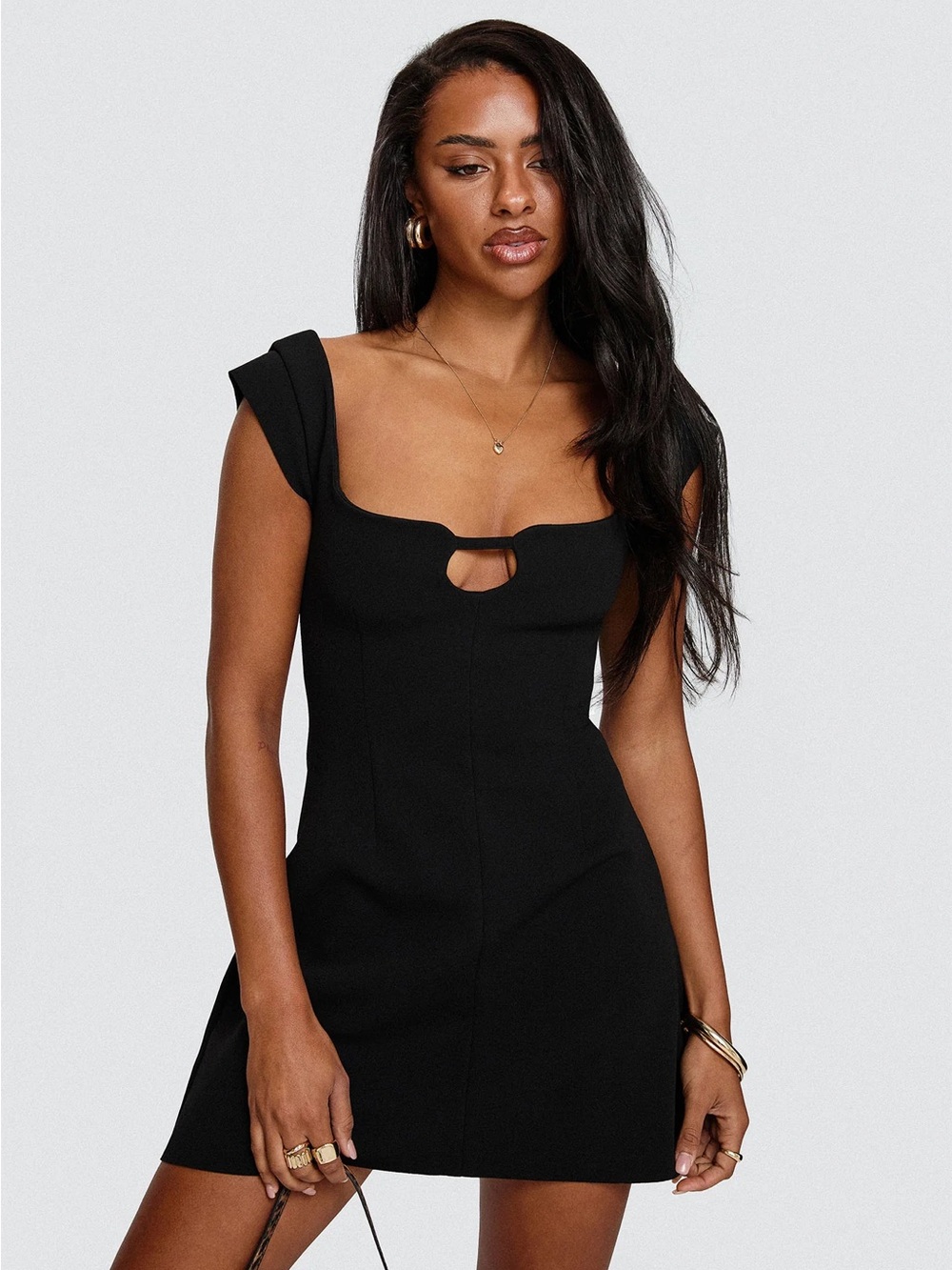 Princess Polly Black Mini Dress Sylvette Mini Dress Black